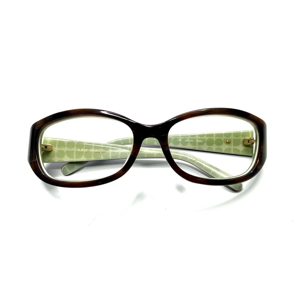 New Kate Spade NY Brown Tortoise Oval Wrap Glasses Italy DEE/S JDHP 54 17 120 - Picture 4 of 8